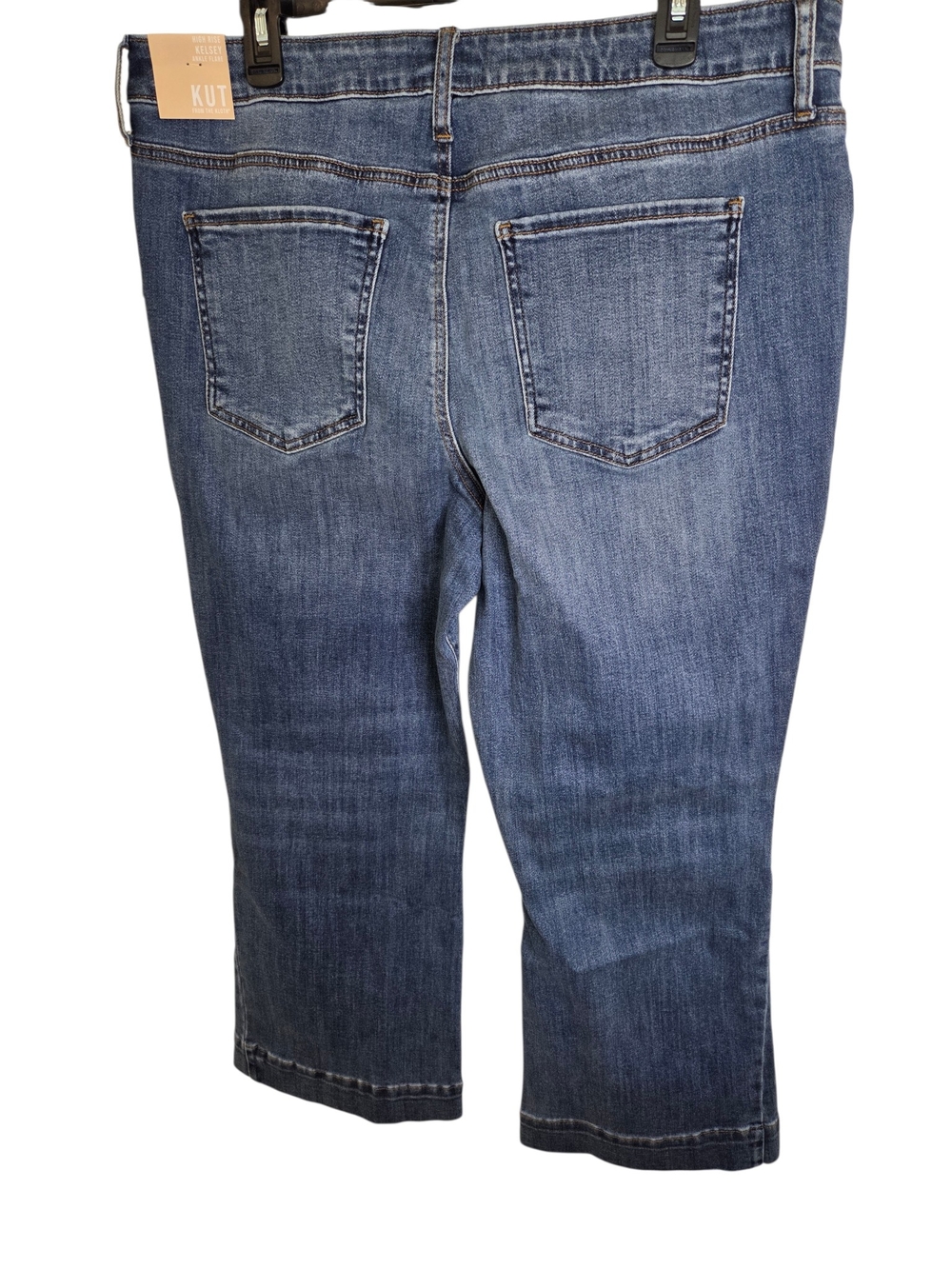 Kut From The Kloth Kelsey High Rise Ankle Flare Denim Jeans Sz 16 - Picture 4 of 10